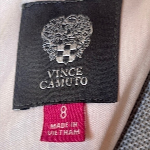 VINCE Camuto  White Pink Multicolored Fit and Flare A-Line Dress Size 8 - Picture 7 of 8